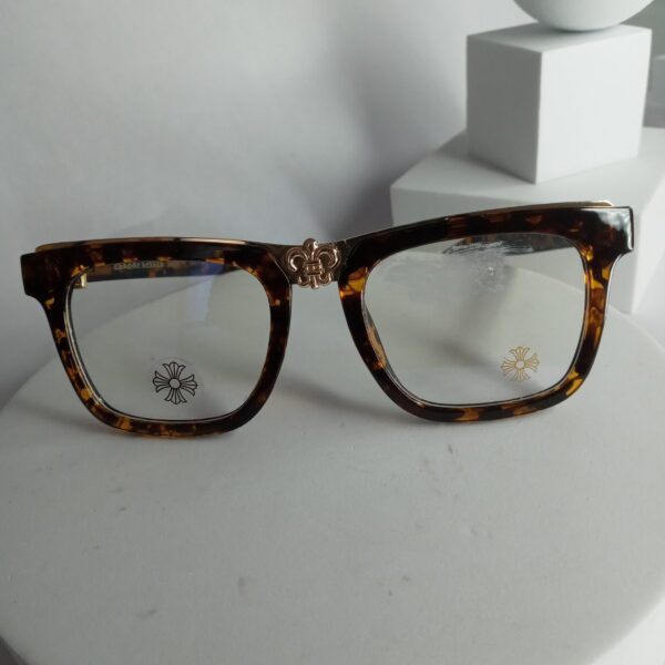 Chrome Hearts CH86 Unisex Tortoise Square Blue Light Blocking Glasses