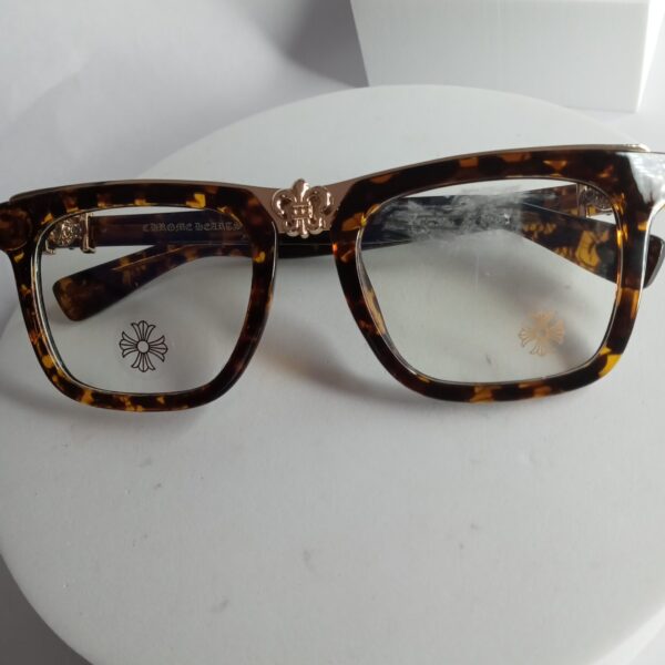 Chrome Hearts CH86 Unisex Tortoise Square Blue Light Blocking Glasses