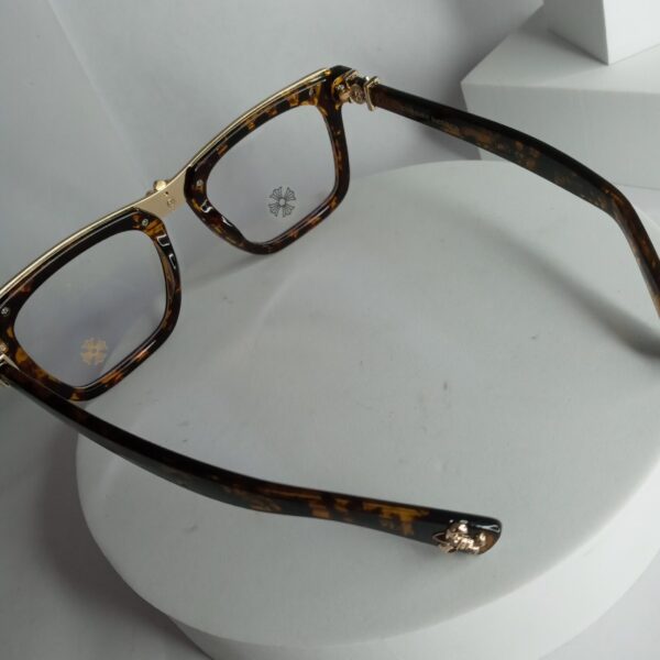 Chrome Hearts CH86 Unisex Tortoise Square Blue Light Blocking Glasses