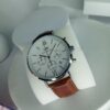 Daniel Wellington Classic Chronograph Men's Watch with Brown Leather Strap