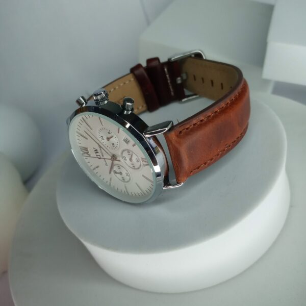 Daniel Wellington Classic Chronograph Men's Watch with Brown Leather Strap