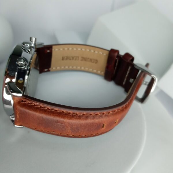 Daniel Wellington Classic Chronograph Men's Watch with Brown Leather Strap