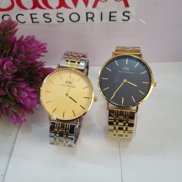 Daniel Wellington Classic Two-Tone Chain Watch - Gold  Black Dial