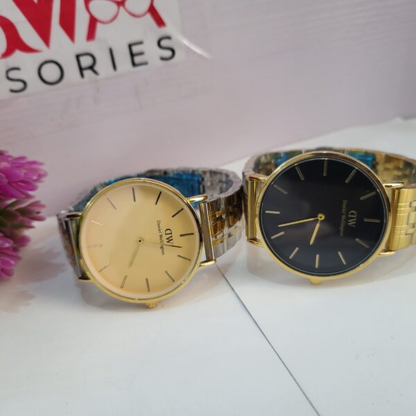 Daniel Wellington Classic Two-Tone Chain Watch - Gold  Black Dial