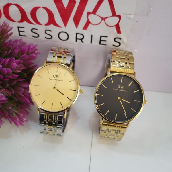 Daniel Wellington Classic Two-Tone Chain Watch - Gold  Black Dial