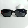 Dior Black Square Sunglasses with Gold Accents DR72