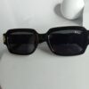 Dior Black Square Sunglasses with Gold Accents DR72