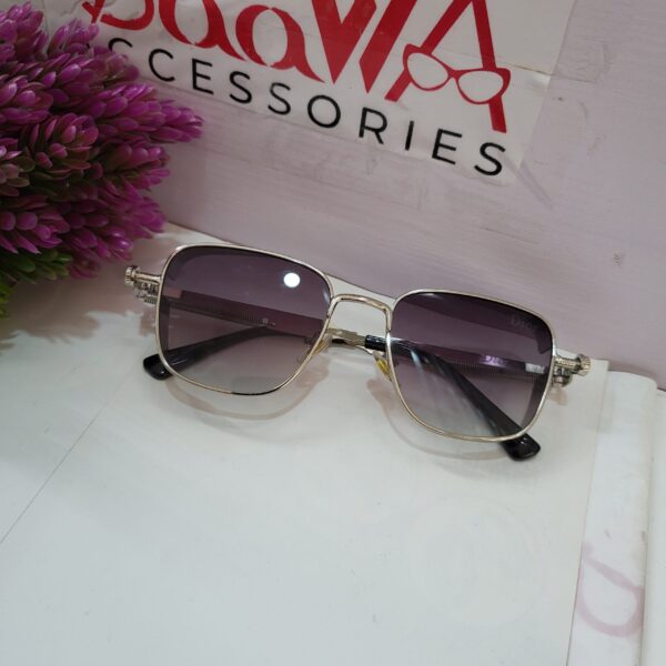 Dior Men's Square Metal Gradient Sunglasses