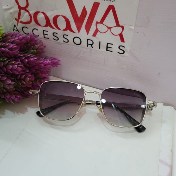 Dior Men's Square Metal Gradient Sunglasses