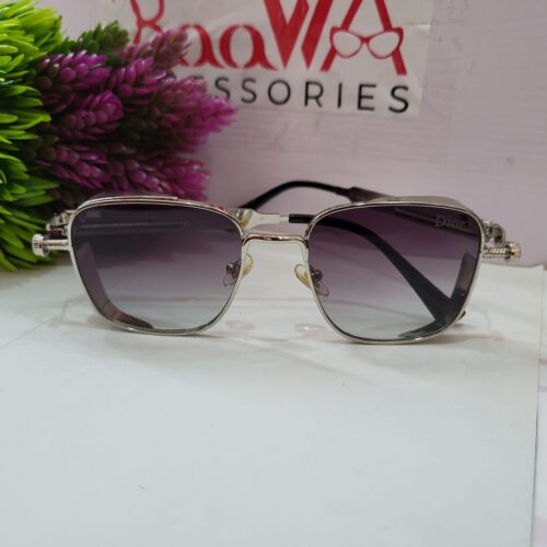 Dior Men's Square Metal Gradient Sunglasses