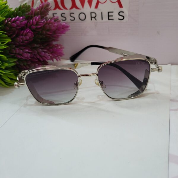 Dior Men's Square Metal Gradient Sunglasses