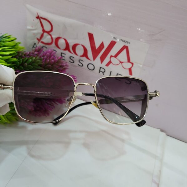 Dior Men's Square Metal Gradient Sunglasses