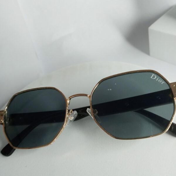 Dior Octagon Gold Frame Men's Sunglasses