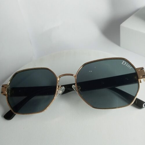 Dior Octagon Gold Frame Men's Sunglasses