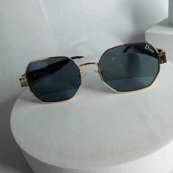 Dior Octagon Gold Frame Men's Sunglasses