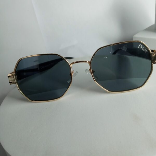 Dior Octagon Gold Frame Men's Sunglasses