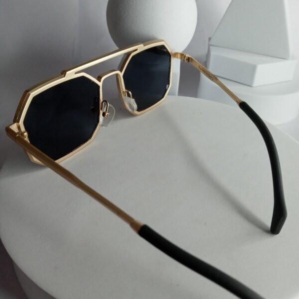 Dior Octagon Gold Thin Frame Men's Sunglasses