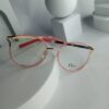 Dior Pink  Gold Round Metal Frame Eyeglasses DR337
