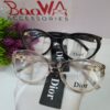 Dior Cat-Eye Full-Rim Fashion Eyeglasses - Black  Clear Frame Duo