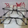 Dior Men's Thin Metal Rectangle Eyeglasses with Spring Hinges DR344