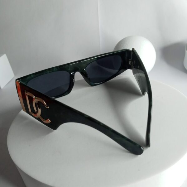 Dolce  Gabbana Green Marble Rectangular Sunglasses
