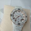 Emporio Armani Ceramica White  Rose Gold Chronograph Men's Watch