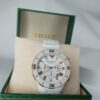 Emporio Armani Ceramica White  Rose Gold Chronograph Men's Watch