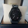 Emporio Armani Ceramica AR14109 Men's Black Chronograph Watch with Rose Gold Accents