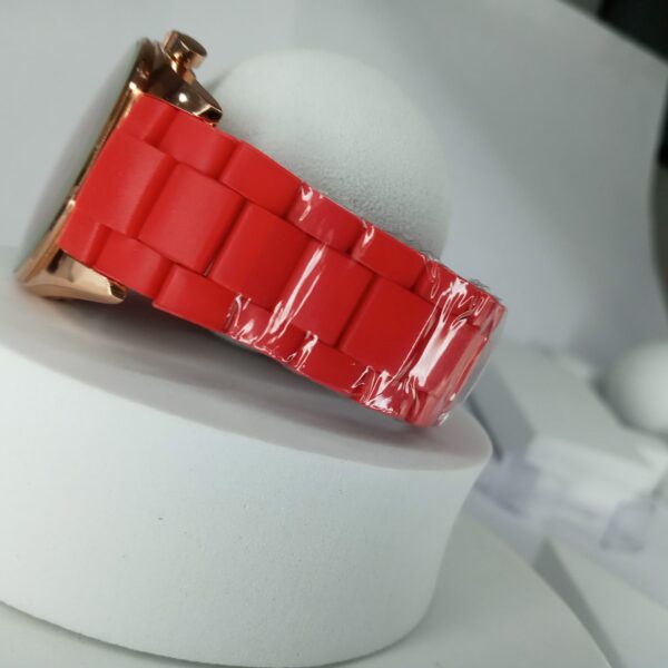 Emporio Armani Men's Red Rubber Chronograph Watch