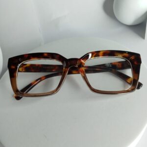 Fendi Tortoise Shell Square Blue Light Filter Glasses