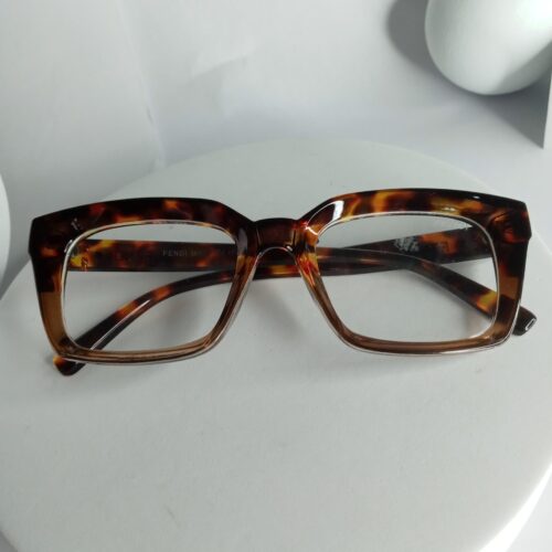 Fendi Tortoise Shell Square Blue Light Filter Glasses