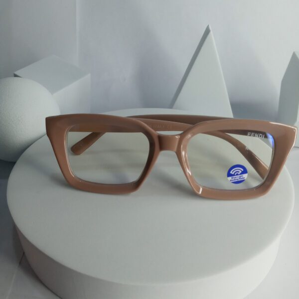 Fendi Women's Nude Cat-Eye Blue Light Blocking Glasses