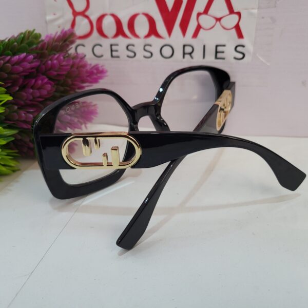 Fendi Octagon Black Frame Eyeglasses FE378