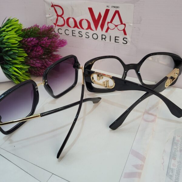 Fendi Octagon Black Frame Eyeglasses FE378