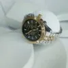 Michael Kors Men's Two-Tone Gold  Silver Stainless Steel Chronograph Watch with Black Dial