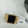 Designer Iridescent Digital Touchscreen Smartwatch with Metal Band