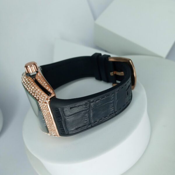 Franck Muller Yachting Rose Gold Dragon Iced Out Men's Tonneau Watch