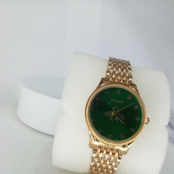 Gucci Gold-Tone Bee Motif Women's Quartz Chain Watch