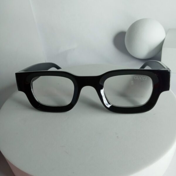 Gucci Black Thick Frame Square Eyeglasses GU81