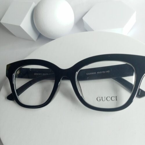 Gucci GG00600 Women's Cat-Eye Black Frame Eyeglasses