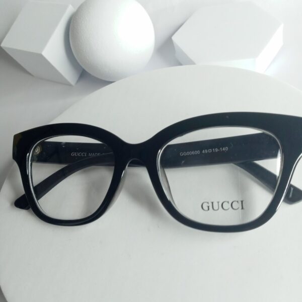 Gucci GG00600 Women's Cat-Eye Black Frame Eyeglasses