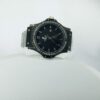 Hublot Style Men's Diamond Bezel Black Dial Stainless Steel Chain Watch