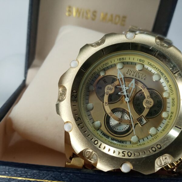 Invicta Reserve Venom Gold Chronograph Men's Stainless Steel Watch