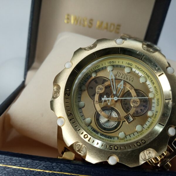 Invicta Reserve Venom Gold Chronograph Men's Stainless Steel Watch