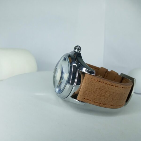 Keep Moving NO1418G Men's Automatic Skeleton Leather Watch