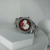 Keep Moving Women's Silver Crystal Chain Watch with Red Floral Analog Dial