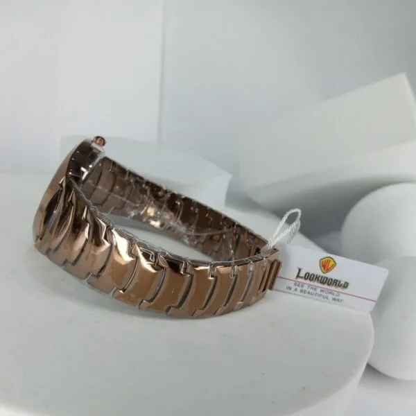 Lookworld 3243G Men's Elegant Rose Gold Quartz Chain Watch with Date