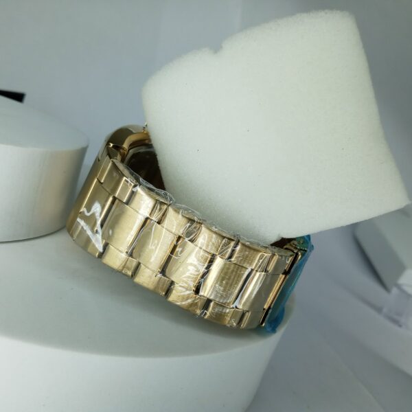 Lookworld Men's Gold Plated Quartz Rectangular Dress Watch with Date