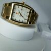 Lookworld Men's Gold Plated Quartz Rectangular Dress Watch with Date