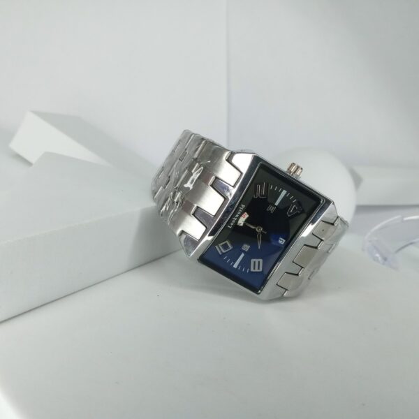 Lookworld Men's A313 Silver Stainless Steel Rectangular Analog Watch